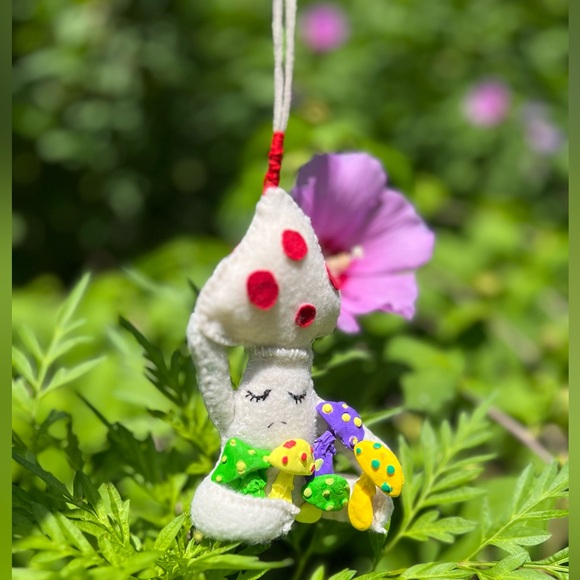 Handmade Mushroom Charm/Ornament - Picture 1 of 7